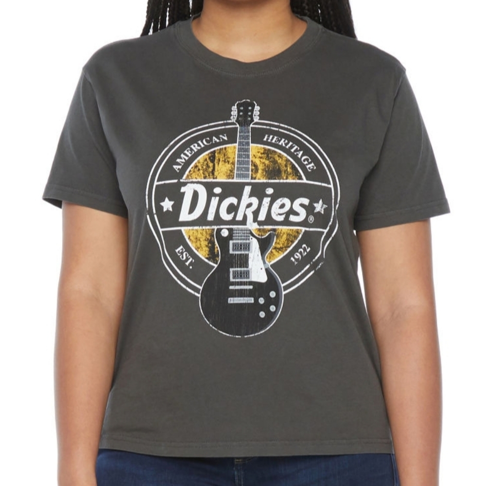 Dickies Guitar Short Sleeve T-shirt Size Medium